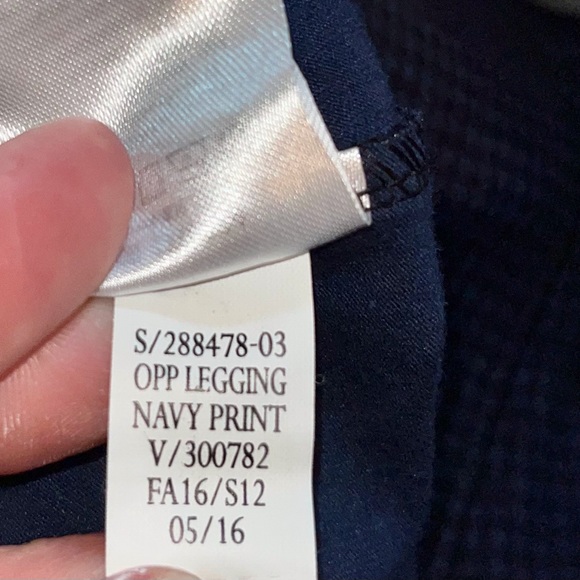 Ladies XL houndstooth navy Old Navy pull on leggings great for fall thicker warm - Picture 12 of 15